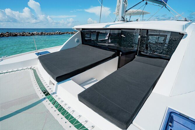 5-Hour 38'Luxury Catamaran All-Inclusive Tulum & Playa del Carmen - Troll fishing option and that chef’s family-style sauce