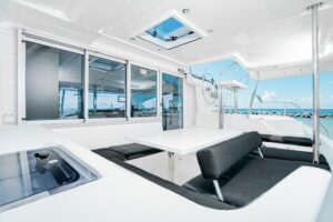 8-Hour Private 40' Cat 2 Stop to Cozumel, Food, Drinks & Snorkel - Cruising Toward Cozumel and Trying Troll Fishing From the Yacht