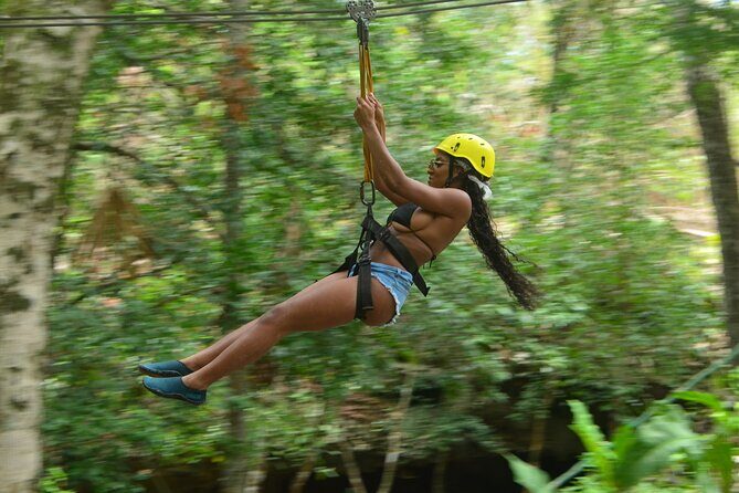Adventure in the Mayan Jungle with ATV and Zip Line in Tulum - The Cave Cenote: Stalactites, Cooling Water, and Real Atmosphere