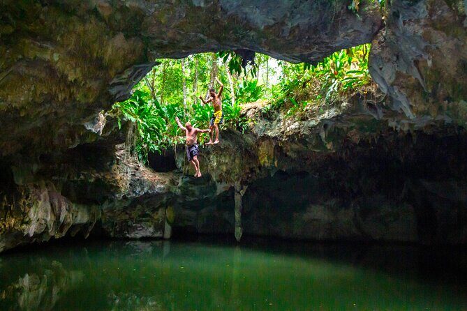 ATV to Jade Cavern, Mud Trails, Snorkel and Lunch with Open Bar - Jade Cavern: sinkhole swimming and the cliff-jump option