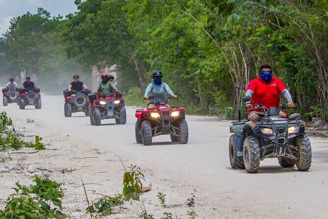 ATV to Jade Cavern, Mud Trails, Snorkel and Lunch with Open Bar - Dzul-Ha Reef snorkeling: short, guided, and shore-based