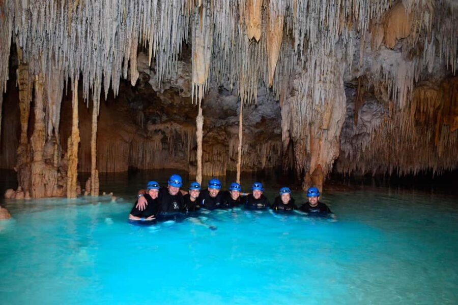Cancun/Playa del Carmen: Tickets to Rio Secreto and Lunch - Entering the Caves: Five Passages, Stalagmites, Swimming, and Darkness Moments