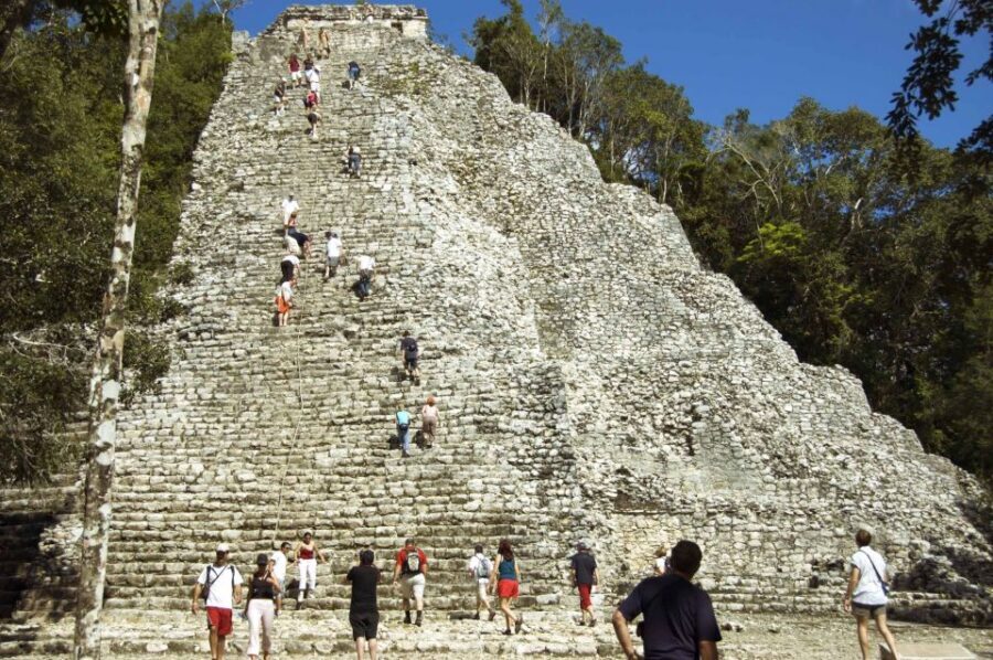 Cancun: Tulum & Coba with Cenote, Cave Exploration and Lunch - Nohoch Nah Chich cenote: cave swimming, swim gear, and your lunch base