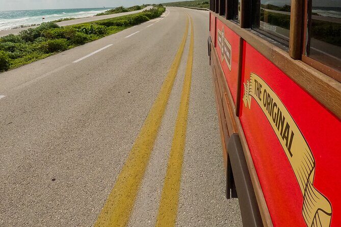 Cozumel City Tour By Trolley - Stop 1 in practice: downtown Cozumel, the main square, and big selfie moments