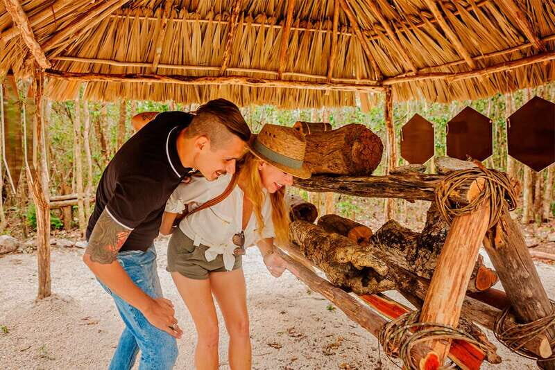 Cozumel: General Entrance to Mayan Bee Sanctuary - Walking the Mayan monolith path and spotting Ixchel and the Aluxes