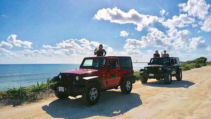 Cozumel Private Jeep Tour with Lunch and Snorkeling - East-side Cozumel on forest roads: quiet beaches and ocean drama