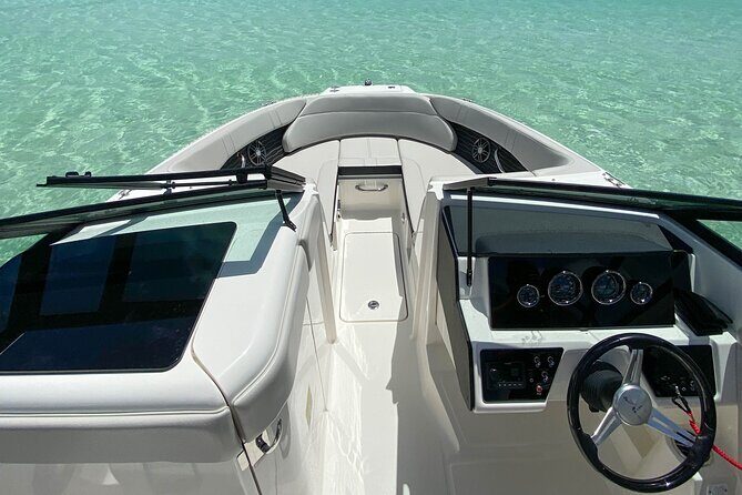 Deluxe Private Boats - 24 ft Sea Ray - Playa El Cielo Sand Bar Lunch and Sea Life