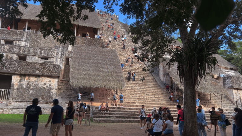 From Riviera Maya: Ek Balam & Cenote Tour w/ Lunch & Pickup - Uayma town and its unusual church: a calmer finish