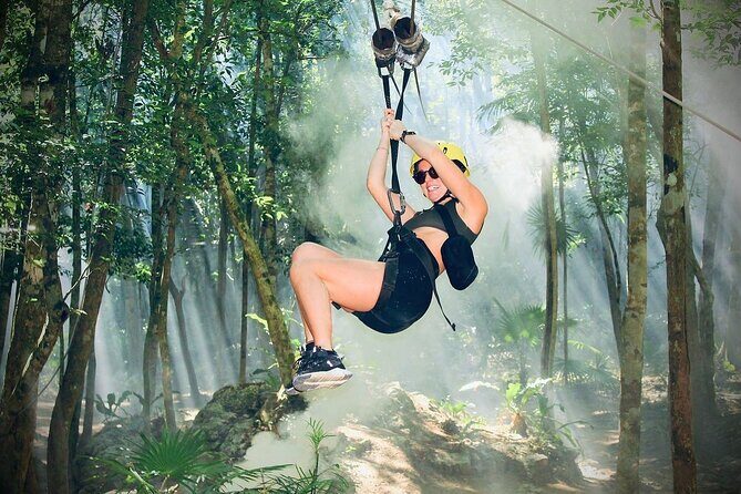 Full Adrenaline Day in Tulum! ATVs, Zipline, Cenote, Rappel, Food - Mayan ceremony and lunch: culture and fuel (with a caveat)