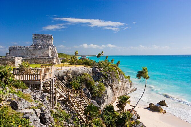 Half-Day Tour to Tulum and 2 Cenotes from Tulum - Stop 1: Tulum Archaeological Site in about 2 hours