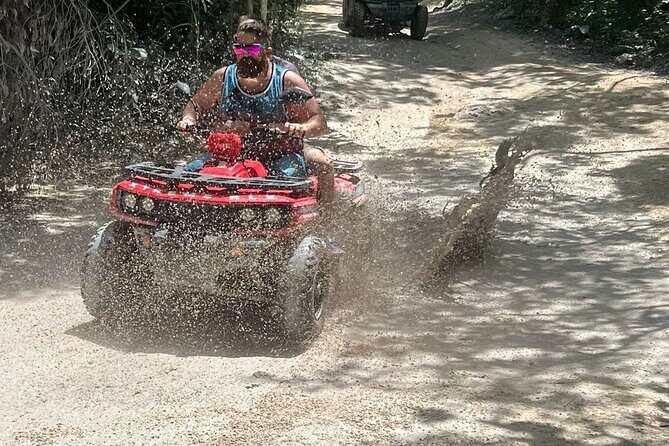Jade Caverns and Mayan Village Cozumel ATV TOUR - Jade Cenote: the 60-million-year-old site and that 20-foot natural platform