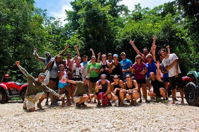 Off Road ATV Tour at the Akumal Monkey Rescued Animals Sanctuary - The Cenote Stop: Short Swim, Cold Water, Big Atmosphere