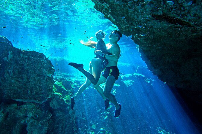 Ride to a life changing cenotes tour - Cenote stop 3: open cenote adrenaline and the jump moment