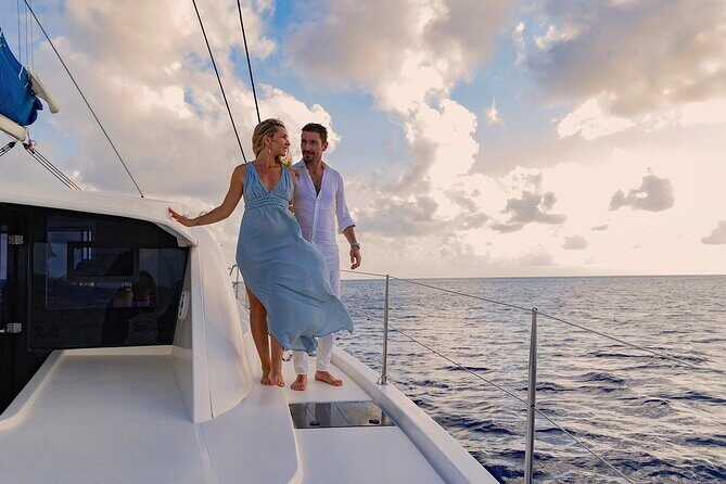 Riviera Maya Luxury Sunset Sailing plus Light Dinner and Open Bar - The Light Dinner You’re Actually Getting: Fruit and Charcuterie