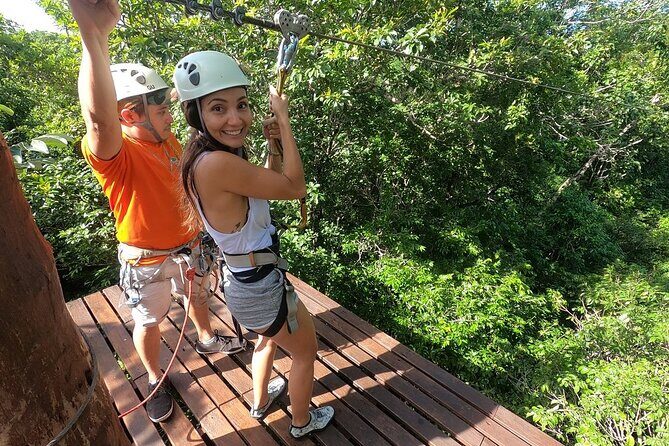 Selva Maya Eco Adventure Park: Ziplining, Hanging Bridges, Rappelling and Cenote - Two Cenotes: snorkeling mix of semi-open swim and cave stalactites