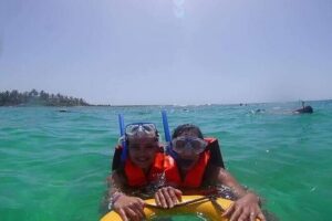 Swim with akumal turtles - Stop 1 at Akumal Beach: how the water route works in real life