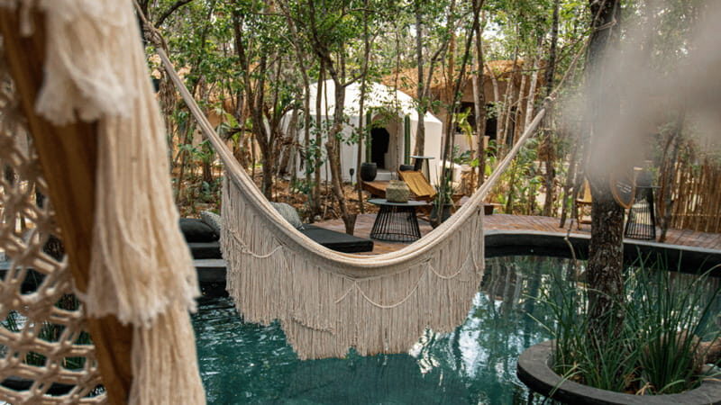 Tulum: Floating Breakfast in The Yellow Nest (Day Pass) - Floating breakfast on a chef-made tray (and yes, it’s the main event)