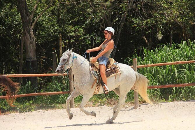 Tulum Jungle Horseback Ride + ATV + Ziplines + Cenote Combo Tour - Cenote time: the highlight stop that cools you down fast