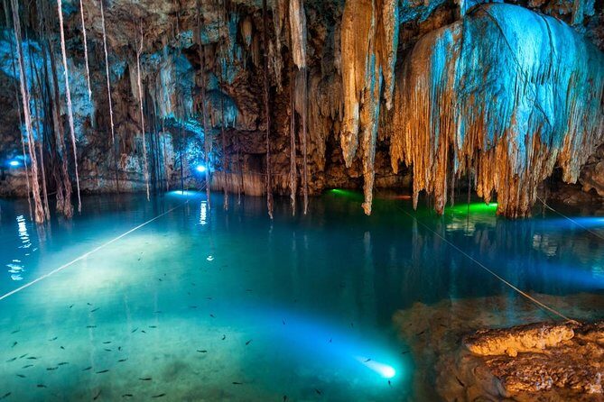 Xplor Fuego Admission <em>Official Product</em> – Key things to know before you go’ /></p>
<ul>
<li><strong>Timed entry</strong> helps you start fast, not wander for an hour</li>
<li><strong>Underground raft + stalactite river swim</strong> are the main payoff and they’re genuinely different</li>
<li><strong>Safety checks happen often</strong>, with helmets/life jackets provided</li>
<li><strong>You drive the amphibious vehicles only if you’re 18+</strong> and have a valid driver’s license</li>
<li><strong>Bring water shoes</strong> and plan around small lockers shared by two people</li>
</ul>
<h2 id="xplor-fuego-at-night-why-this-6-hour-slot-works-so-well">Xplor Fuego at night: why this 6-hour slot works so well</h2>
<p><img src=