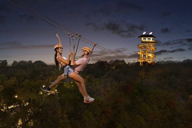 Xplor Fuego Admission <em>Official Product</em> – Timed entry and the self-guided setup (no tour bus needed)’ /><br />
This isn’t a sit-and-watch show. It’s <strong>self-guided</strong>, and the park uses lots of signs and checkpoints to steer you from one activity to the next. That’s good news because you can move at your own pace. It also means you do need to pay attention and not rely on someone pulling you along.</p>
<p><p>Here’s what helps:</p>
</p>
<ul>
<li>Staff are present at the <strong>adventure zones</strong>, and safety checks are frequent.</li>
<li>You’re given equipment for the key water and ride activities (like <strong>life jackets and helmets</strong>).</li>
<li>The flow is designed around starting quickly with <strong>timed entry</strong>, so you’re not waiting around for group departures.</li>
</ul>
<p><p>A practical tip: arrive a touch early so you can get oriented without feeling rushed. You’ll be walking and switching areas, and that’s easier when you’re calm at the start.</p>
</p>
<h2 id="zip-lines-over-the-treetops-plus-the-hammock-splash">Zip-lines over the treetops, plus the Hammock Splash</h2>
<p><img src=
